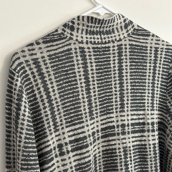 Eileen Fisher Gray Tencel Merino Wool Knit Cardigan XL Office Minimalist Sweater - Picture 8 of 9